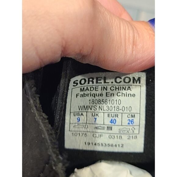 SOREL Joan Of Arctic Wedge II Mid-High Lace-Up Bootie Boots Oiled Loden | 9 EUC - Picture 10 of 15